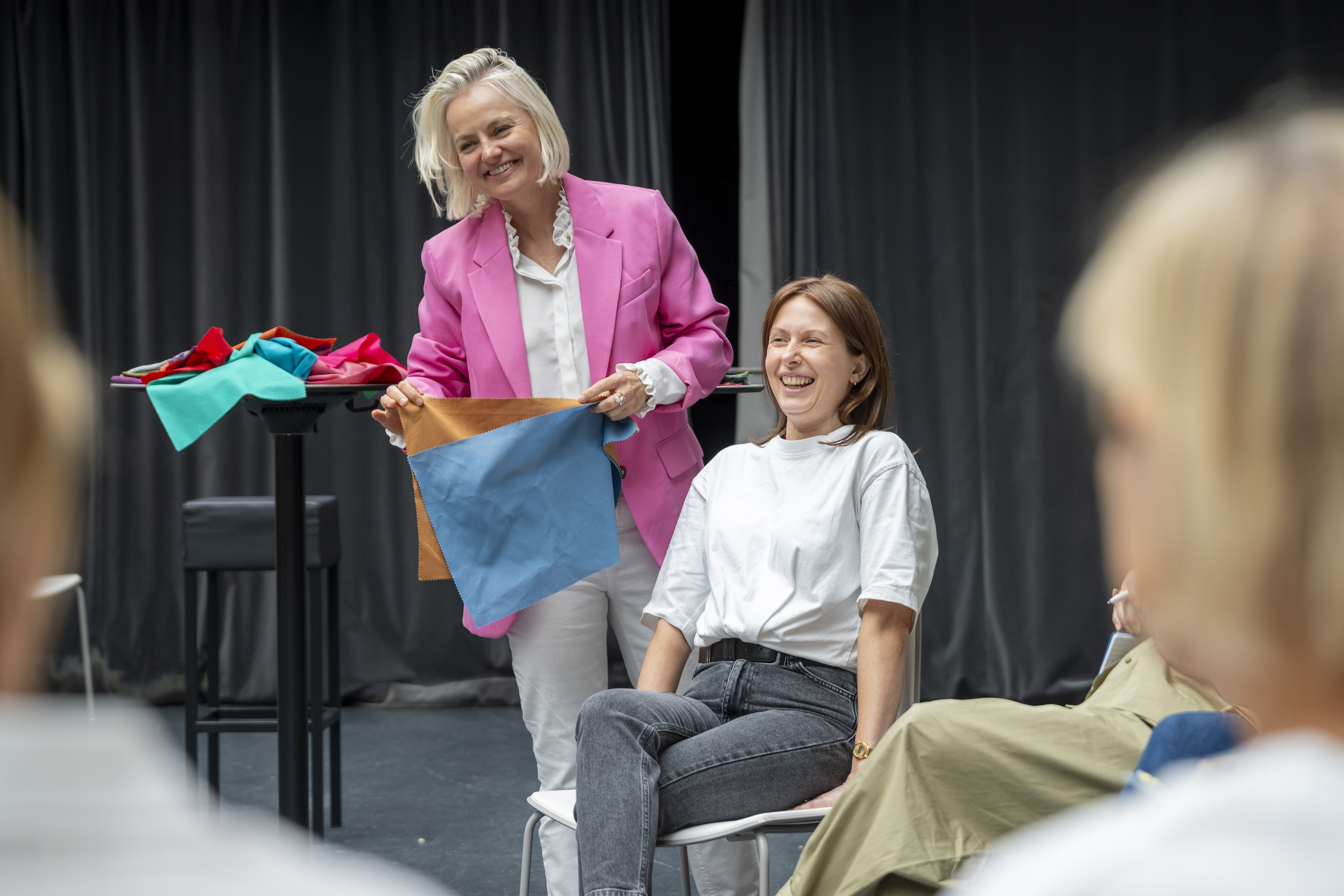 Moment d’accompagnement pour développer la confiance en colorimétrie